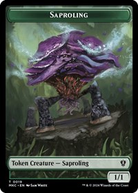Saproling // Morph Double-Sided Token, Commander: Murders at Karlov Manor