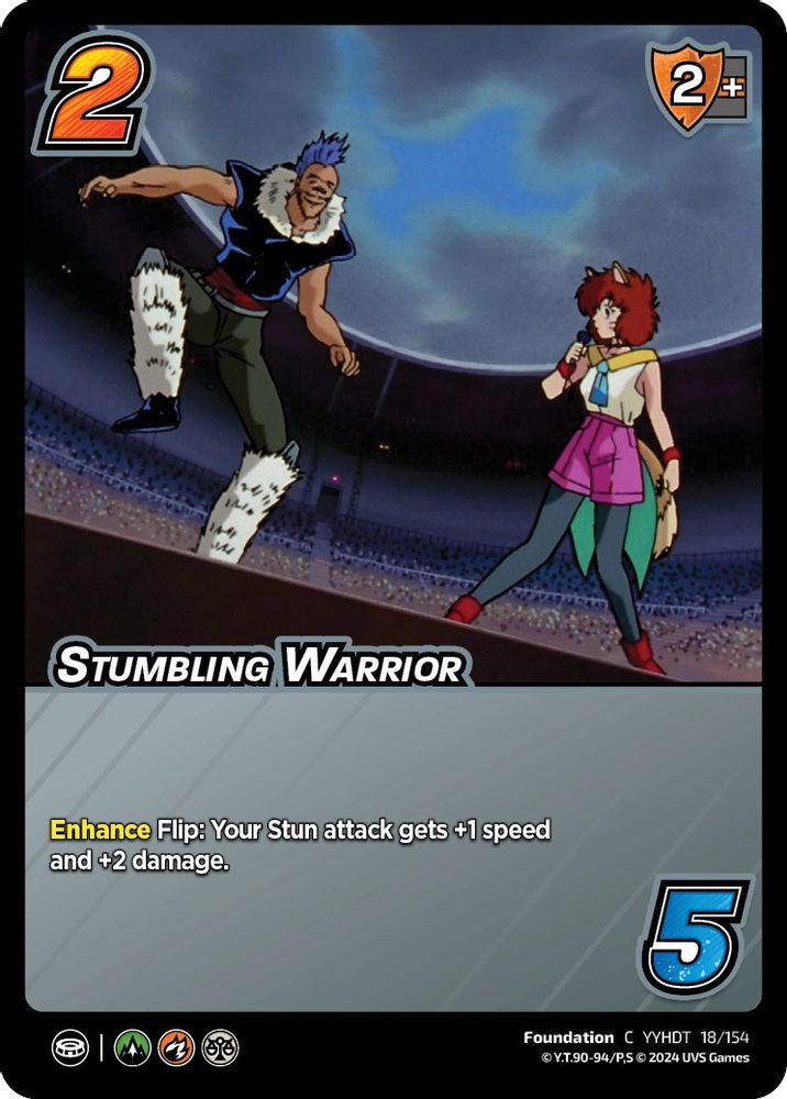 Stumbling Warrior, Standard, front