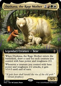 Duskana, the Rage Mother (Extended Art), Commander: Murders at Karlov Manor