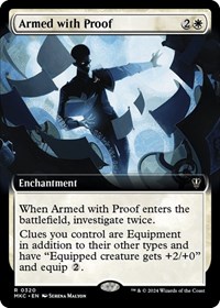 Armed with Proof (Extended Art), Commander: Murders at Karlov Manor