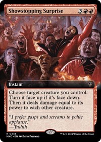 Showstopping Surprise (Extended Art), Commander: Murders at Karlov Manor