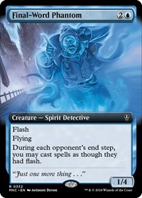 Final-Word Phantom (Extended Art), Commander: Murders at Karlov Manor
