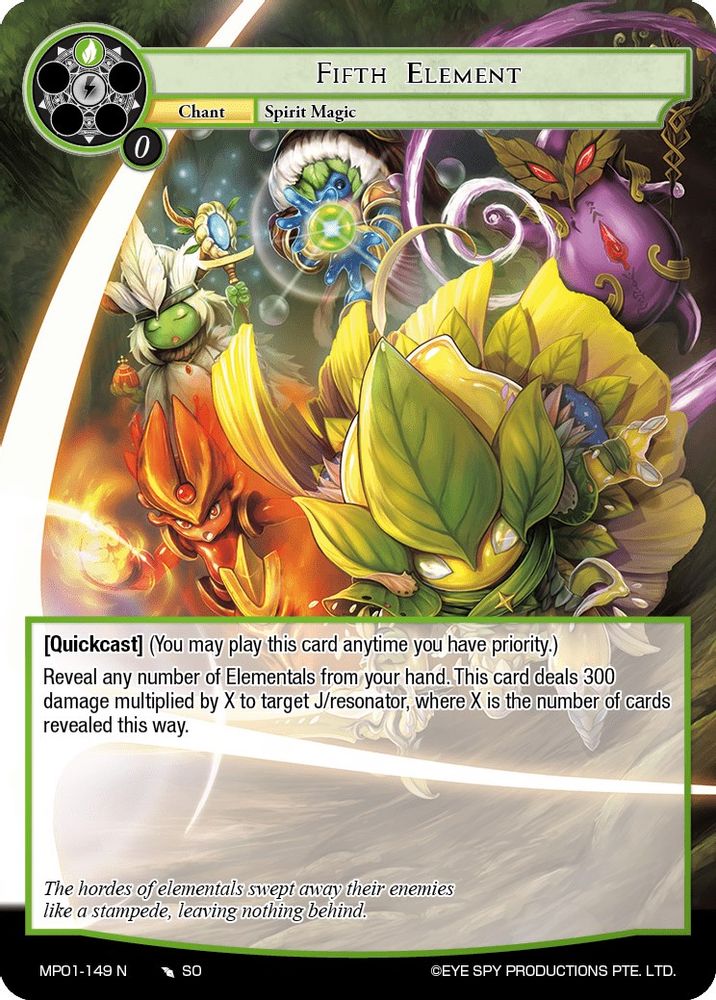 Fifth Element, Standard, front