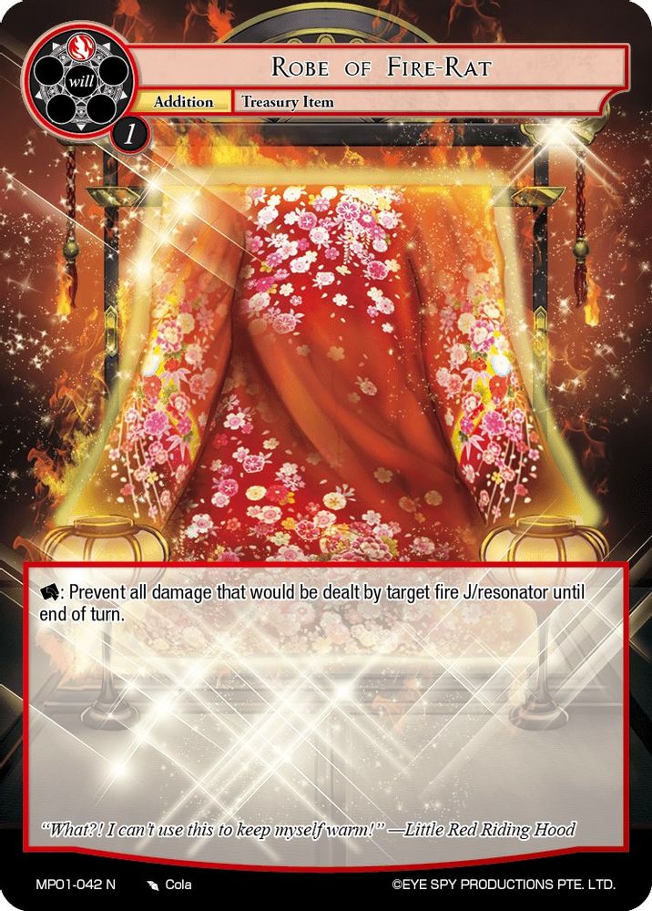 Robe of Fire-Rat, Standard, front