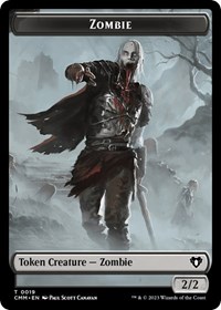 Zombie (0019) // Kor Soldier Double-Sided Token, Commander Masters