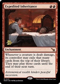 Expedited Inheritance, Prerelease Cards