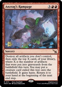 Anzrag's Rampage, Prerelease Cards