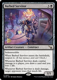 Barbed Servitor, Prerelease Cards