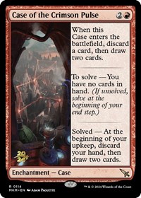 Case of the Crimson Pulse, Prerelease Cards
