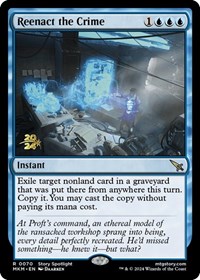 Reenact the Crime, Prerelease Cards