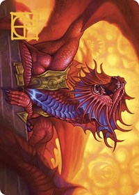 Niv-Mizzet, Guildpact Art Card (44/49) (Gold-Stamped Signature), Art Series: Murders at Karlov Manor