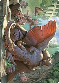 Loxodon Eavesdropper Art Card, Art Series: Murders at Karlov Manor