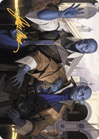 Hotshot Investigators Art Card (Gold-Stamped Signature), Art Series: Murders at Karlov Manor