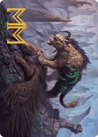 Axebane Ferox Art Card (Gold-Stamped Signature), Art Series: Murders at Karlov Manor