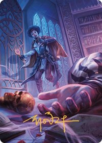 Deadly Complication Art Card (Gold-Stamped Signature), Art Series: Murders at Karlov Manor