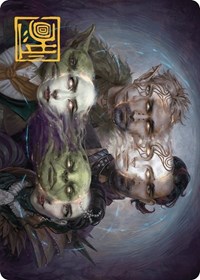 Illicit Masquerade Art Card (Gold-Stamped Signature), Art Series: Murders at Karlov Manor