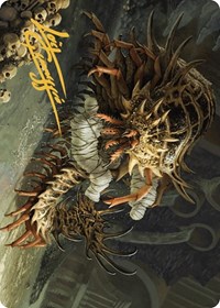 Rot Farm Mortipede Art Card (Gold-Stamped Signature), Art Series: Murders at Karlov Manor