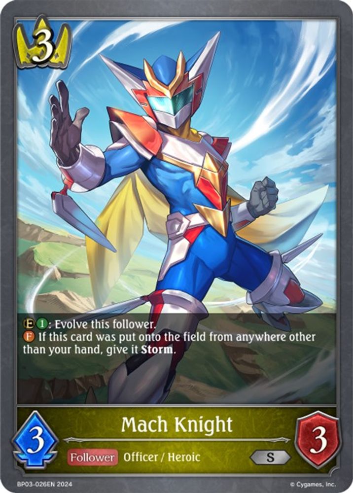 Mach Knight, Standard, front