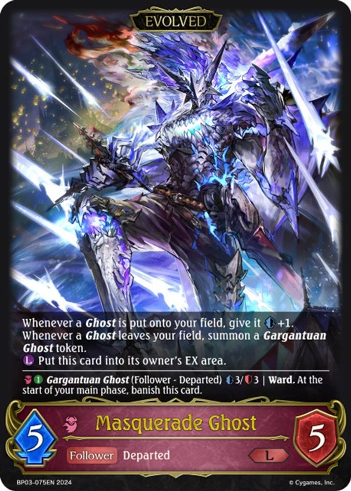 Masquerade Ghost (Evolved), Standard, front