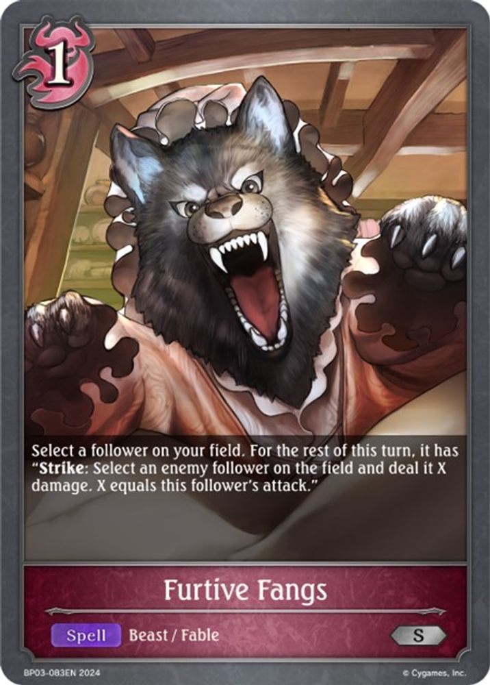 Furtive Fangs, Standard, front