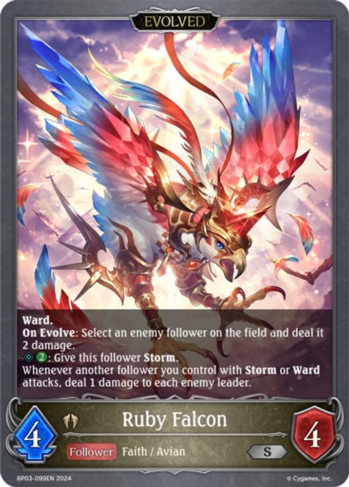 Ruby Falcon (Evolved), Standard, front