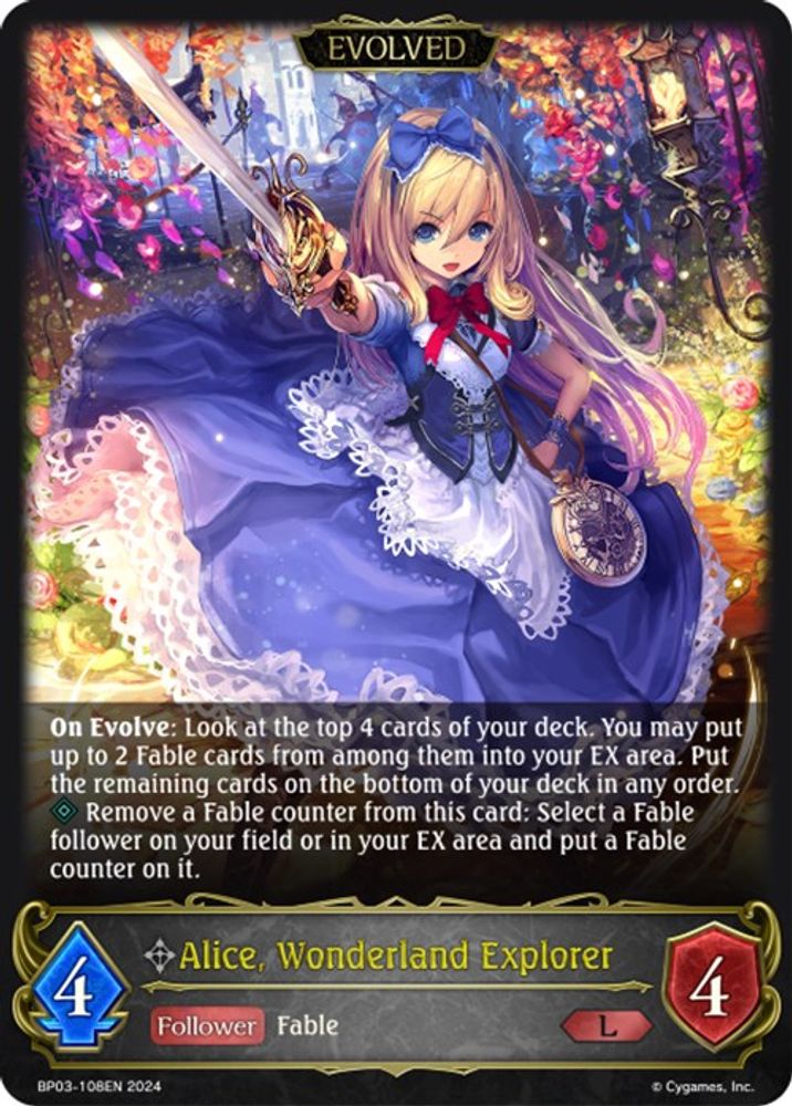 Alice, Wonderland Explorer (Evolved), Standard, front