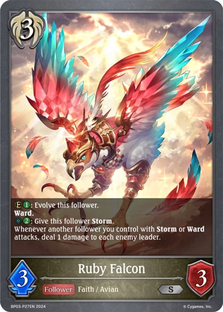 Ruby Falcon - P27EN (Foil), Standard, front