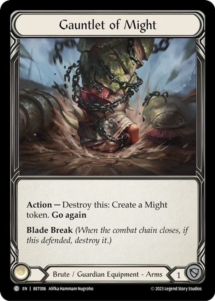Gauntlet of Might, Standard, front