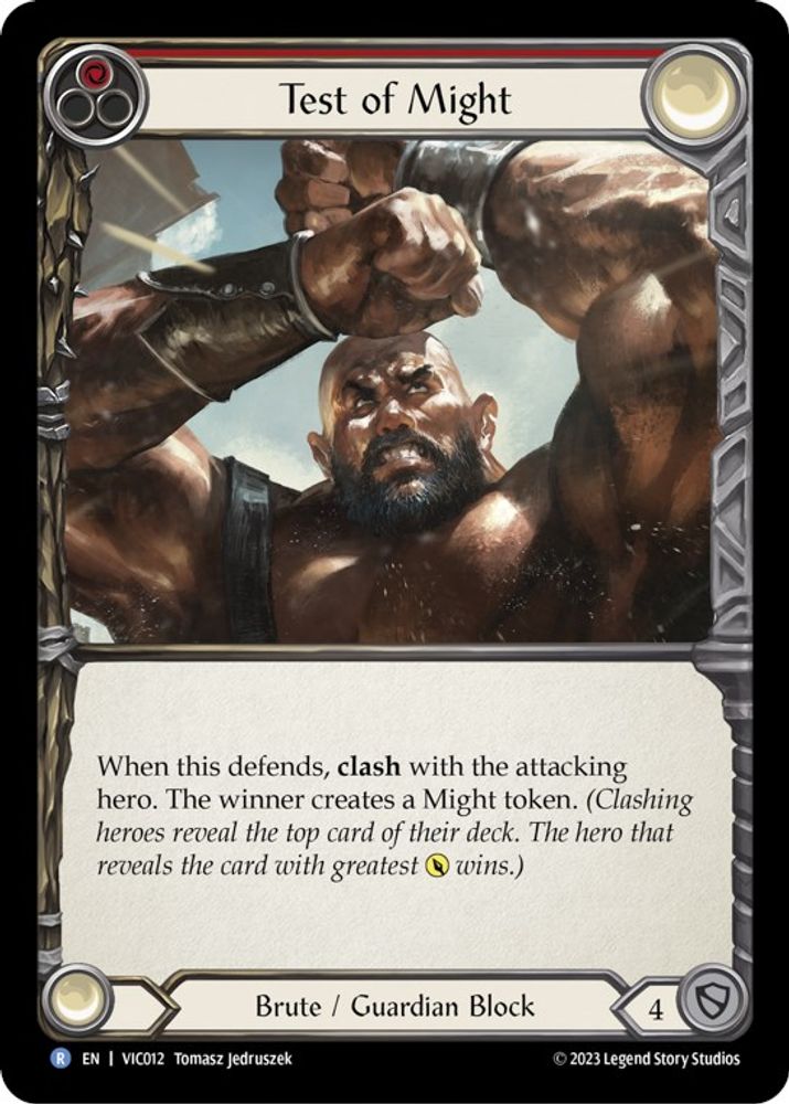 Test of Might, Standard, front