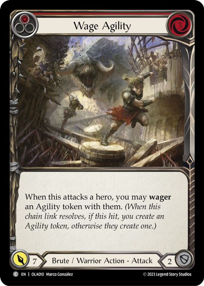 Wage Agility (Red), Standard, front