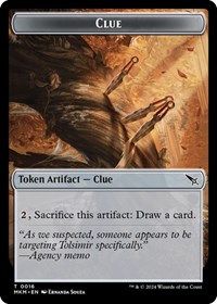 Clue (0016) // A 0043 Double-Sided Token, Murders at Karlov Manor