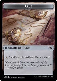 Clue (0018) // A 0045 Double-Sided Token, Murders at Karlov Manor