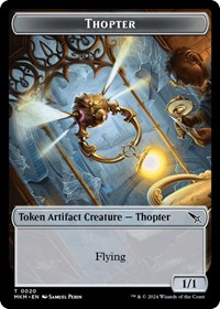 Thopter (0020) // Clue (0017) Double-Sided Token