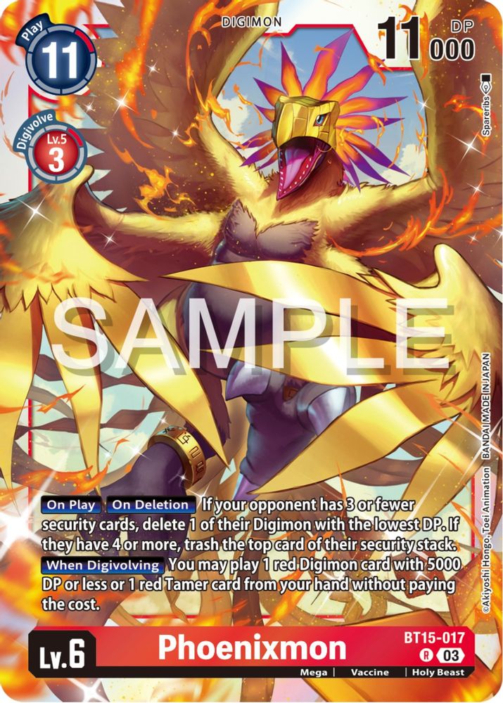 Phoenixmon, Foil, front