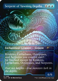 Serpent of Yawning Depths (Rainbow Foil), Secret Lair Drop Series