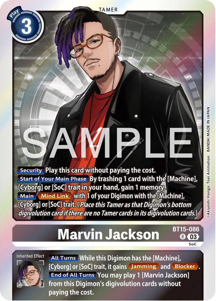 Marvin Jackson, Foil, front