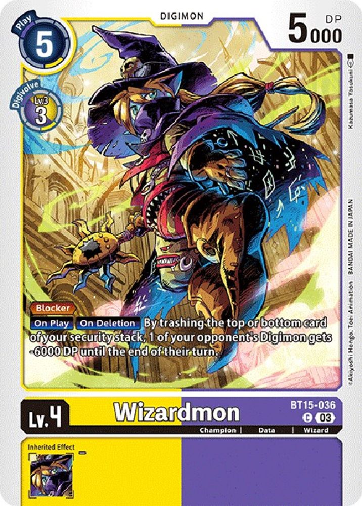 Wizardmon, Standard, front