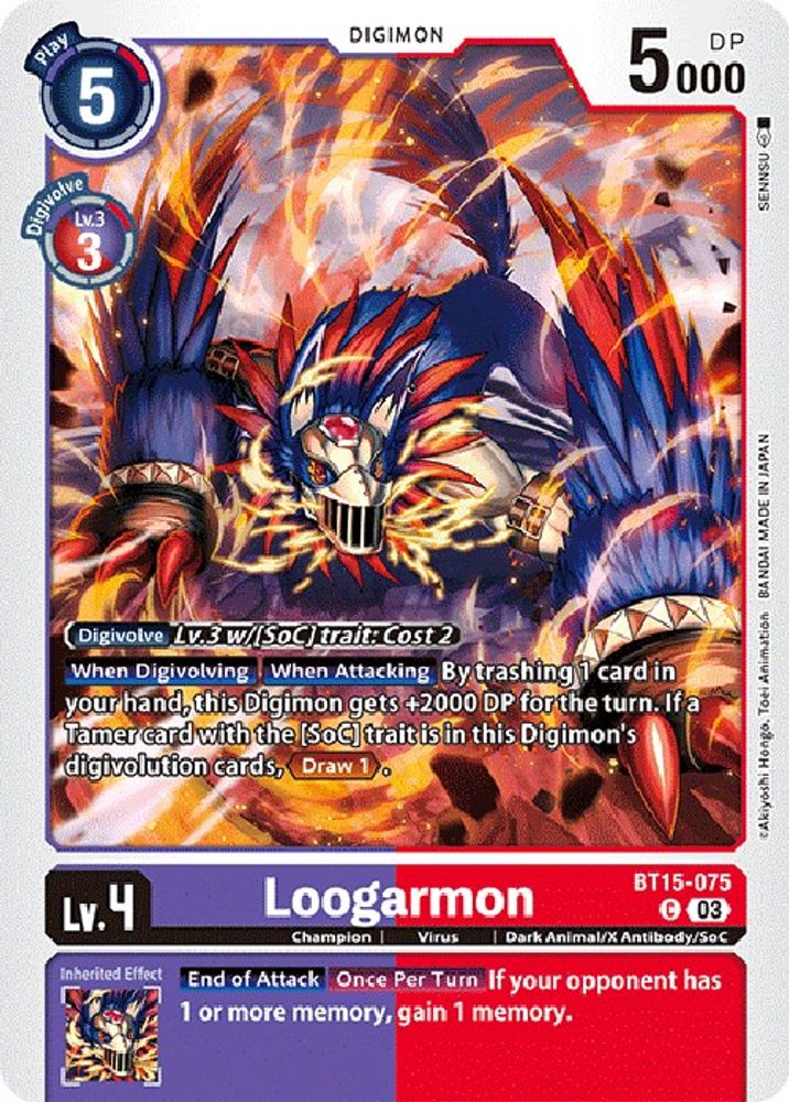 Loogarmon, Standard, front