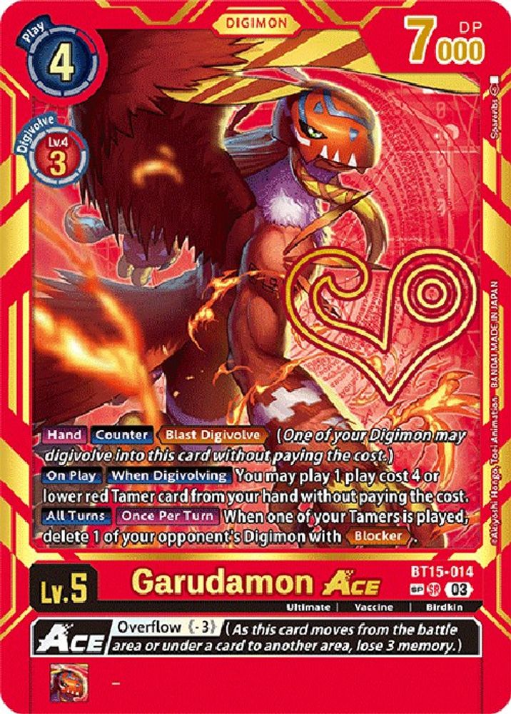 Garudamon ACE (Special Rare), Standard, front
