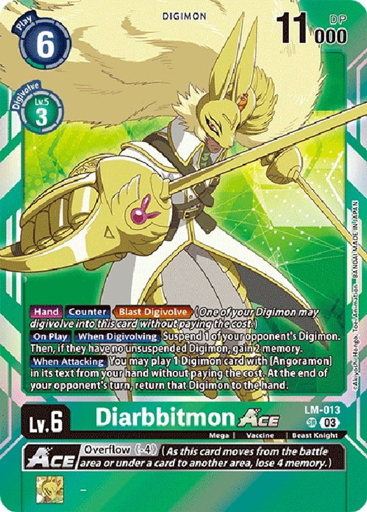 Diarbbitmon ACE (English Exclusive), Foil, front