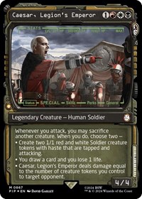 Caesar, Legion's Emperor (Showcase) (Surge Foil), Universes Beyond: Fallout