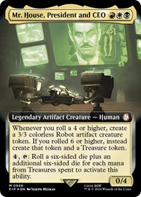 Mr. House, President and CEO (Extended Art) (Surge Foil), Universes Beyond: Fallout
