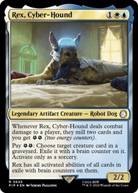 Rex, Cyber-Hound (Surge Foil), Universes Beyond: Fallout