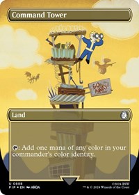 Command Tower (Borderless) (Surge Foil), Universes Beyond: Fallout
