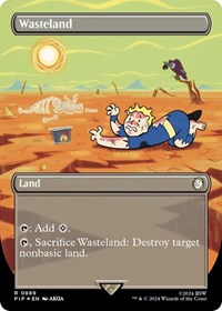 Wasteland (Borderless) (Surge Foil), Universes Beyond: Fallout