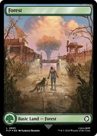 Forest (0853) (Surge Foil), Universes Beyond: Fallout