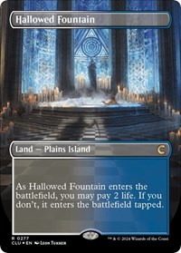 Hallowed Fountain (Borderless), Ravnica: Clue Edition