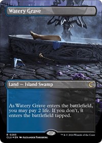 Watery Grave (Borderless), Ravnica: Clue Edition