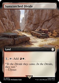 Sunscorched Divide (Extended Art) (Surge Foil), Universes Beyond: Fallout