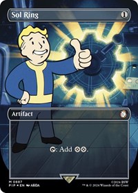 Sol Ring (Borderless) (Surge Foil), Universes Beyond: Fallout